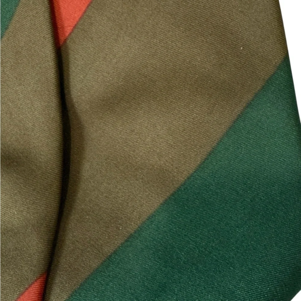 J Crew Wide Stripes Repp Tie 54 X 4! In. Tie 100% Silk Hand Made Colorful Dad
